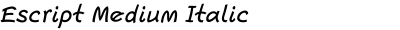 Escript Medium Italic